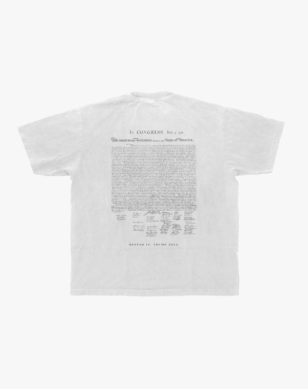 Constitution Tee - White